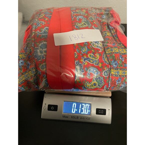 Vintage Carefree Fashions Womens Skirt Large Red Patchwork Paisley Pull On Boho - Picture 6 of 6